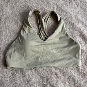 Aerie Sage Green Strappy Sports Bra